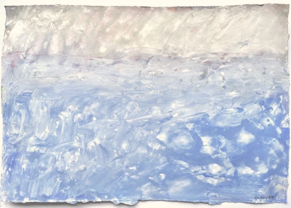 hav sea meer nordic nature painting paper denmark marine dänemark hansclausen papier schleswig