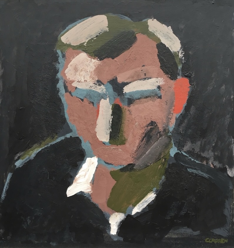 mand portrait maleri hans clausen slesvig sydslesvig kunst danmark Djursland rosenholm